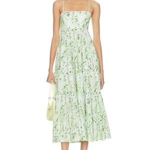 Cinq A Cept Green floral dress